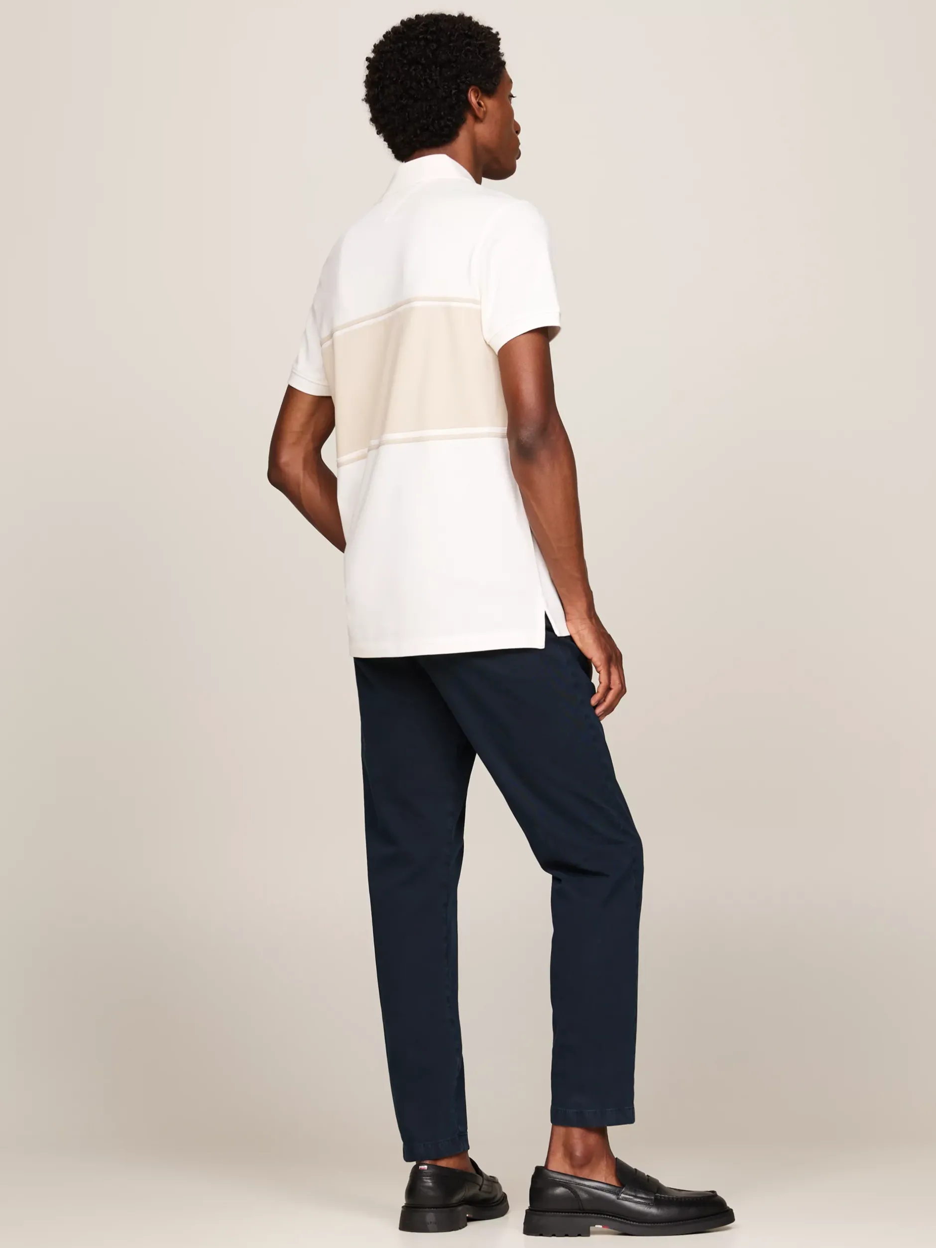 Koszulki Polo*Tommy Hilfiger Koszulko Polo Z Wyhaftowaną Flagą CLASSIC BEIGE