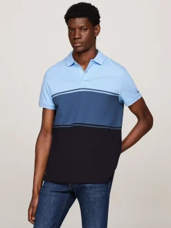 Koszulki Polo*Tommy Hilfiger Koszulko Polo Z Wyhaftowaną Flagą AEGEAN SEA