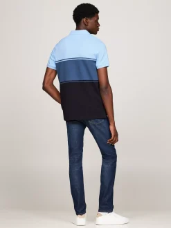 Koszulki Polo*Tommy Hilfiger Koszulko Polo Z Wyhaftowaną Flagą AEGEAN SEA