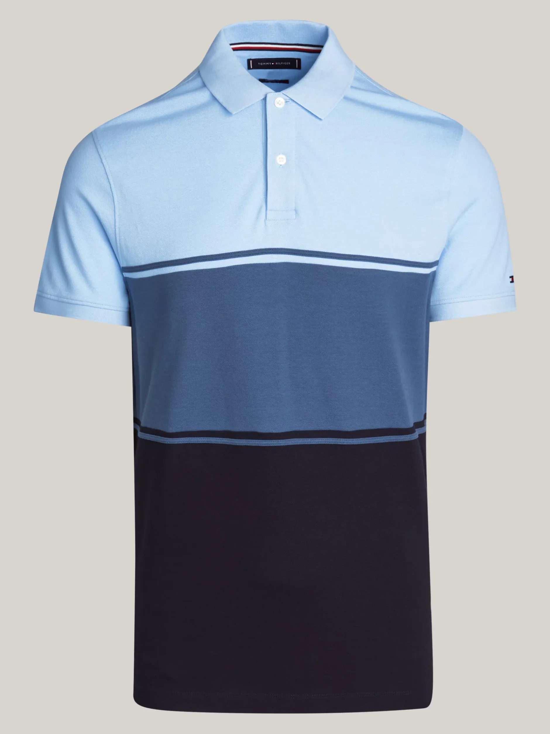 Koszulki Polo*Tommy Hilfiger Koszulko Polo Z Wyhaftowaną Flagą AEGEAN SEA