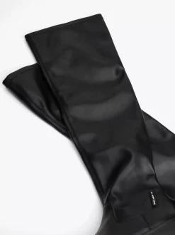 Botki*Tommy Hilfiger Kozaki Za Kolano Na Podeszwie Z Protektorem BLACK