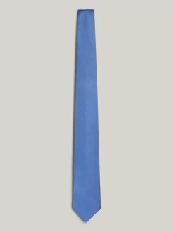 Krawaty & Poszetki*Tommy Hilfiger Krawat Z Jedwabnej Tkaniny CUSTOM COLOR CLASSIC BLUE