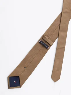 Krawaty & Poszetki*Tommy Hilfiger Krawat Z Jedwabnej Tkaniny SAFARI CANVAS