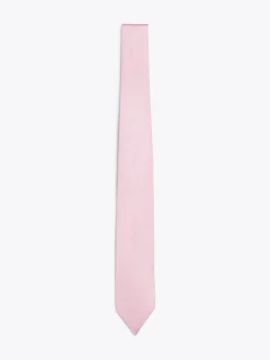 Krawaty & Poszetki*Tommy Hilfiger Krawat Z Jedwabnej Tkaniny PINK SHADE