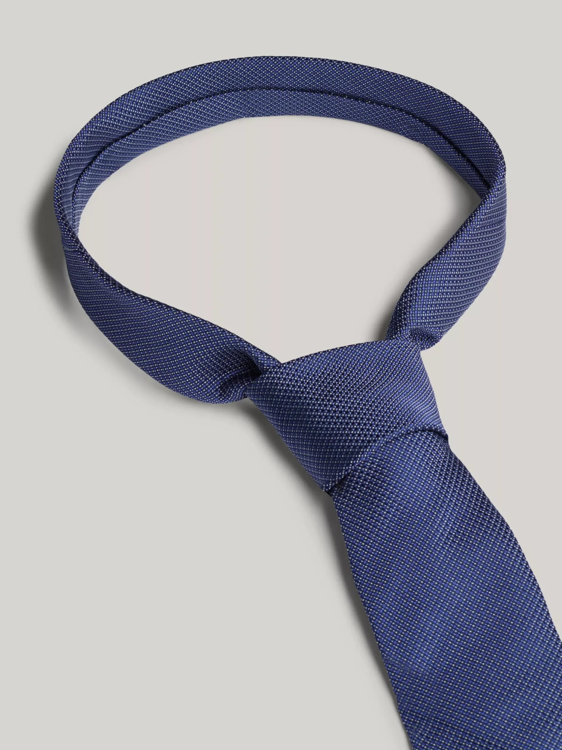 Krawaty & Poszetki*Tommy Hilfiger Krawat Z Jedwabnej Tkaniny W Drobne Kropki DESERT SKY / LIGHT BLUE
