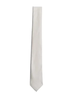 Krawaty & Poszetki*Tommy Hilfiger Krawat Z Jedwabnej Tkaniny W Drobne Kropki IVORY / WHITE