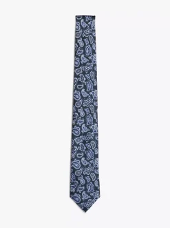 Krawaty & Poszetki*Tommy Hilfiger Krawat Z Jedwabnej Tkaniny We Wzór Paisley ORNAMENTAL GREEN PAISLEY