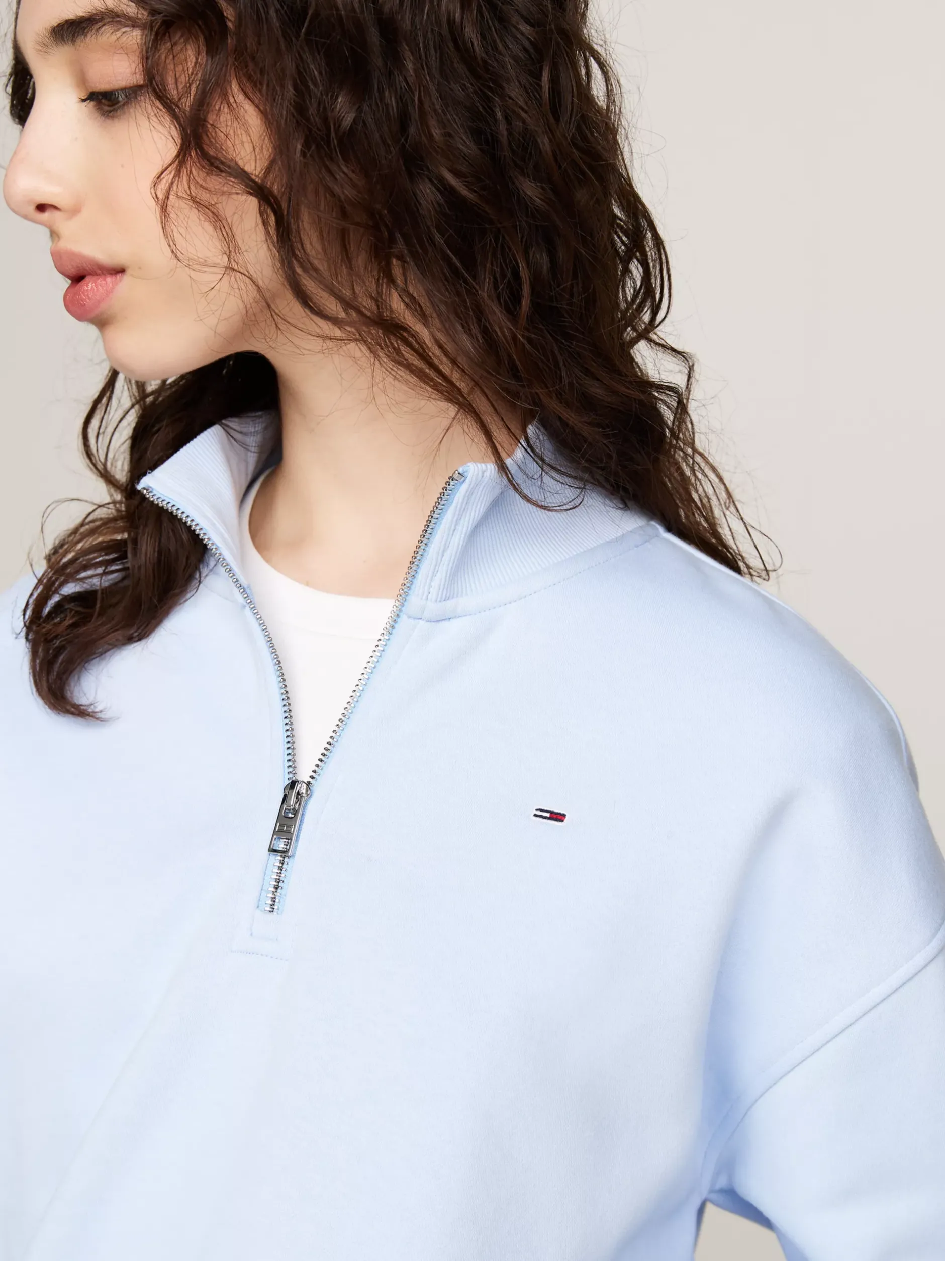 Bluzy Dresowe & Z Kapturem*Tommy Hilfiger Krótka Bluza Z Kapturem VESSEL BLUE