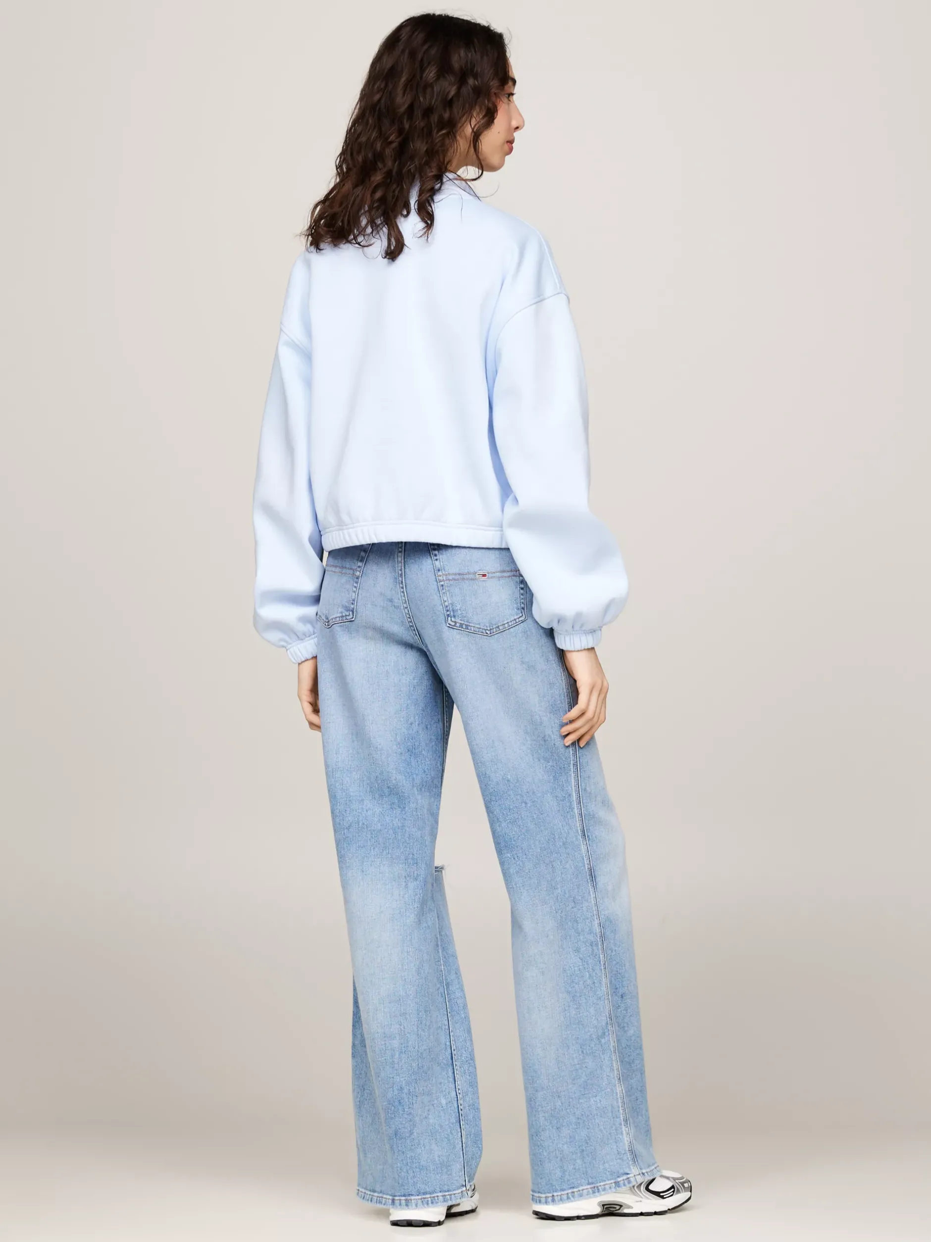 Bluzy Dresowe & Z Kapturem*Tommy Hilfiger Krótka Bluza Z Kapturem VESSEL BLUE