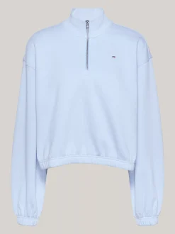 Bluzy Dresowe & Z Kapturem*Tommy Hilfiger Krótka Bluza Z Kapturem VESSEL BLUE