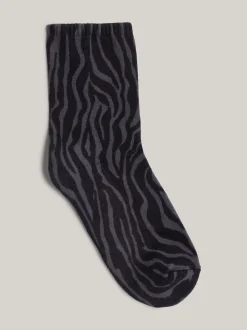 Bielizna & Skarpetki|Underwear & Socks*Tommy Hilfiger Krótkie Skarpetki Z Nadrukiem BLACK COMBO