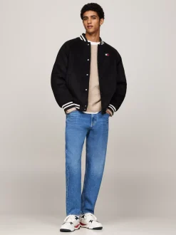 Kurtki & Płaszcze|Bomberki*Tommy Hilfiger Kurtka Bomber Z Kontrastowymi Detalami BLACK