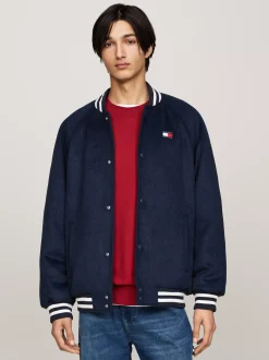 Kurtki & Płaszcze|Bomberki*Tommy Hilfiger Kurtka Bomber Z Kontrastowymi Detalami DARK NIGHT NAVY