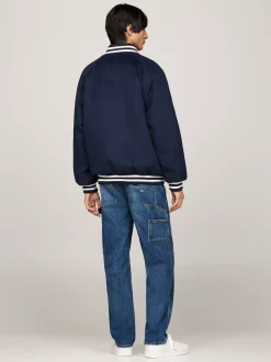 Kurtki & Płaszcze|Bomberki*Tommy Hilfiger Kurtka Bomber Z Kontrastowymi Detalami DARK NIGHT NAVY