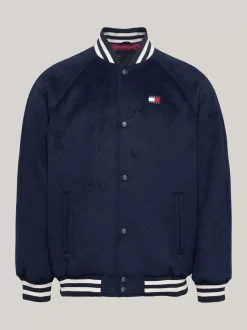 Kurtki & Płaszcze|Bomberki*Tommy Hilfiger Kurtka Bomber Z Kontrastowymi Detalami DARK NIGHT NAVY