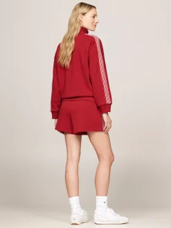 Bluzy Dresowe & Z Kapturem*Tommy Hilfiger Kurtka Dresowa W Stylu Varsity DARK MAGMA