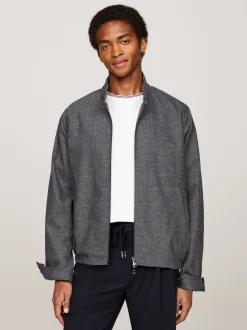 Bomberki|Kurtki & Płaszcze*Tommy Hilfiger Kurtka Harrington W Kratę Księcia Walii MEDIUM GREY HEATHER