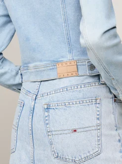 Kurtki & Płaszcze*Tommy Hilfiger Kurtka Jeansowa Biker O Obcisłym Kroju DENIM LIGHT