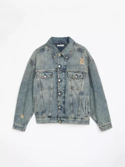 Kurtki & Płaszcze*Tommy Hilfiger Kurtka Jeansowa Trucker Adaptive MEG