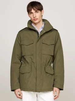 Kurtki & Płaszcze*Tommy Hilfiger Kurtka Polowa Z Naszywanymi Kieszeniami ARMY GREEN