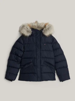 Kurtki I Płaszcze*Tommy Hilfiger Kurtka Puchowa Adaptive Z Kapturem DESERT SKY