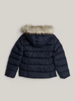 Kurtki I Płaszcze*Tommy Hilfiger Kurtka Puchowa Adaptive Z Kapturem DESERT SKY