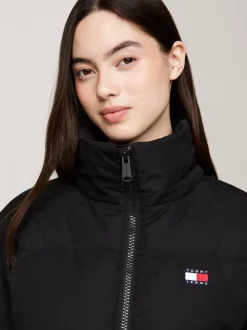 Kurtki & Płaszcze*Tommy Hilfiger Kurtka Puchowa Alaska O Skróconym Kroju BLACK
