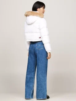 Kurtki & Płaszcze*Tommy Hilfiger Kurtka Puchowa Alaska O Skróconym Kroju WHITE