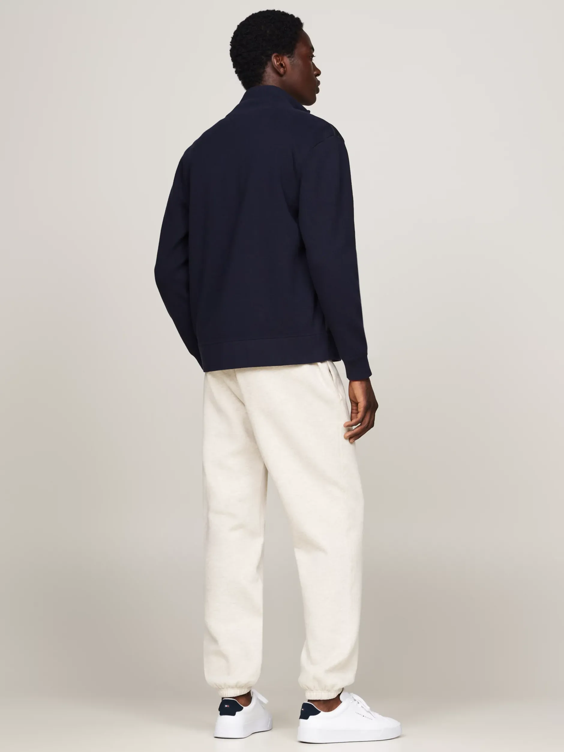 Swetry|Dzianina*Tommy Hilfiger Kurtka Smart Casual O Mieszanej Fakturze DESERT SKY