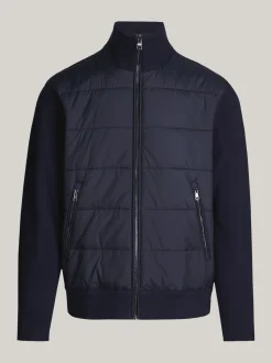 Swetry|Dzianina*Tommy Hilfiger Kurtka Smart Casual O Mieszanej Fakturze DESERT SKY