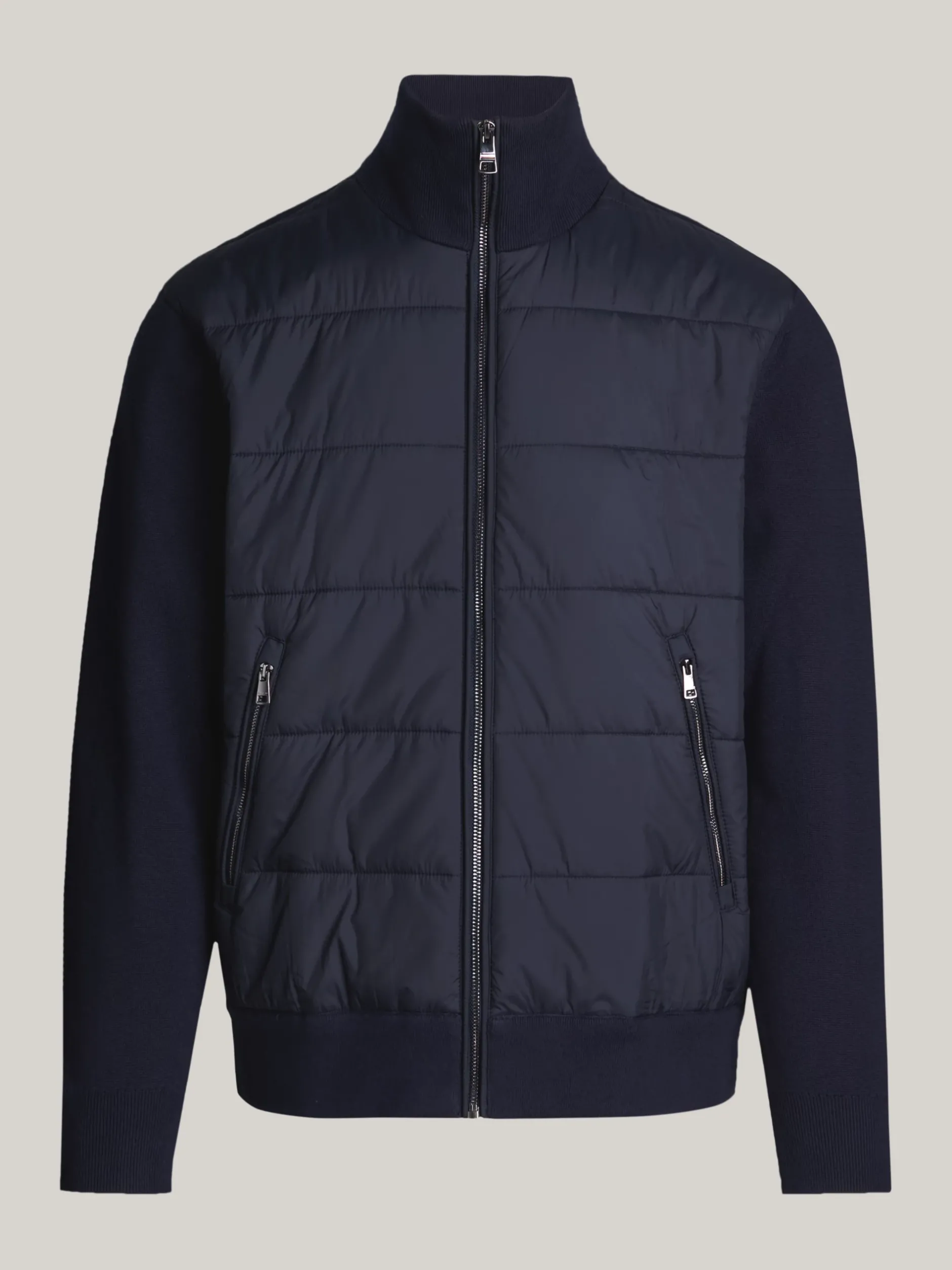 Swetry|Dzianina*Tommy Hilfiger Kurtka Smart Casual O Mieszanej Fakturze DESERT SKY