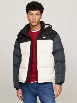 Kurtki & Płaszcze*Tommy Hilfiger Kurtka Typu Puffer Alaska Z Blokami Kolorów NEWSPRINT / MULTI