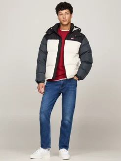 Kurtki & Płaszcze*Tommy Hilfiger Kurtka Typu Puffer Alaska Z Blokami Kolorów NEWSPRINT / MULTI