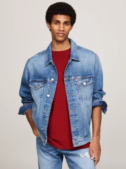 Kurtki & Płaszcze*Tommy Hilfiger Kurtka Typu Trucker Ryan Z Denimu DENIM MEDIUM