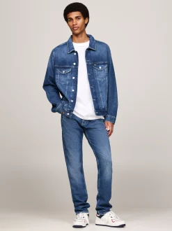 Kurtki & Płaszcze*Tommy Hilfiger Kurtka Typu Trucker Z Denimu Z Logo Z Tyłu DENIM MEDIUM