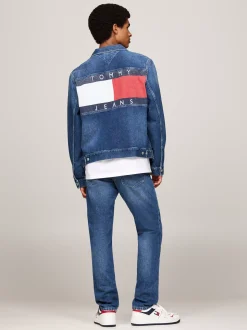 Kurtki & Płaszcze*Tommy Hilfiger Kurtka Typu Trucker Z Denimu Z Logo Z Tyłu DENIM MEDIUM