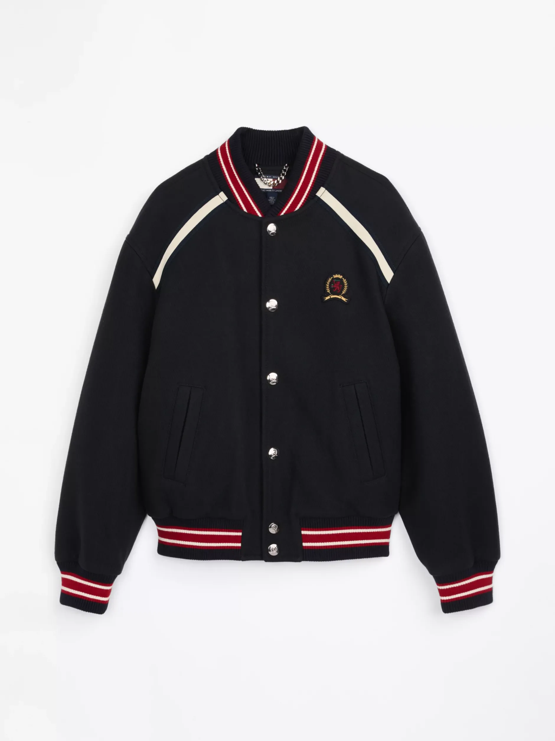 Kurtki & Płaszcze*Tommy Hilfiger Kurtka W Stylu Varsity Z Emblematem DESERT SKY