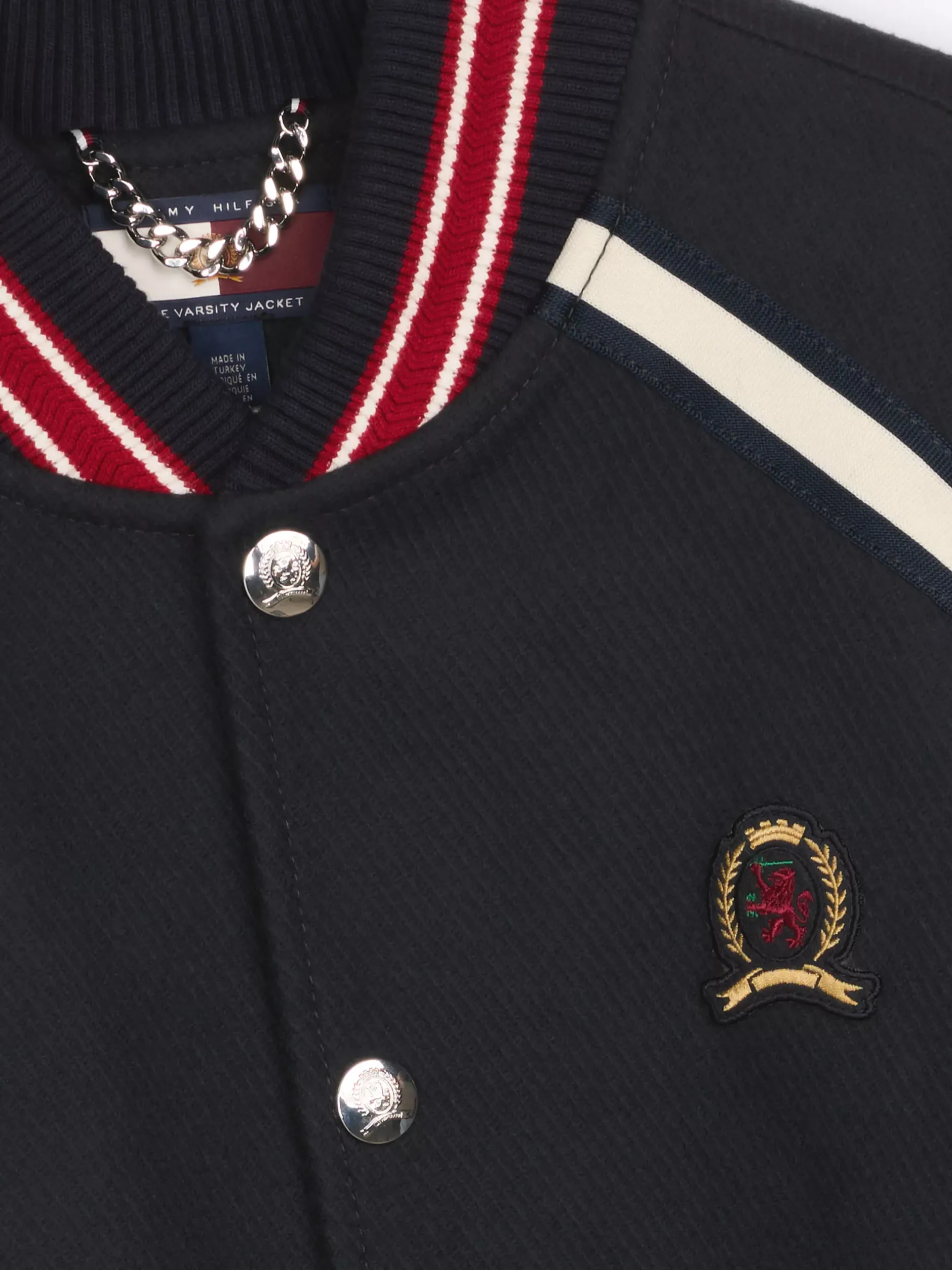 Kurtki & Płaszcze*Tommy Hilfiger Kurtka W Stylu Varsity Z Emblematem DESERT SKY