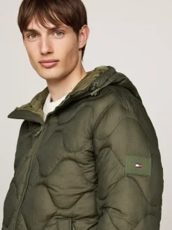 Kurtki & Płaszcze*Tommy Hilfiger Kurtka Z Kapturem Z Termoizolacją ARMY GREEN
