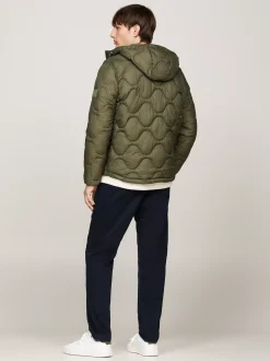 Kurtki & Płaszcze*Tommy Hilfiger Kurtka Z Kapturem Z Termoizolacją ARMY GREEN