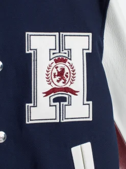 Kurtki & Płaszcze|Bomberki*Tommy Hilfiger Kurtka Z Logo W Stylu Uczelnianym DESERT SKY