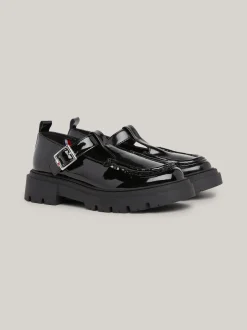 Obuwie I Akcesoria*Tommy Hilfiger Lakierowane Buty Na Podeszwie Z Protektorem BLACK