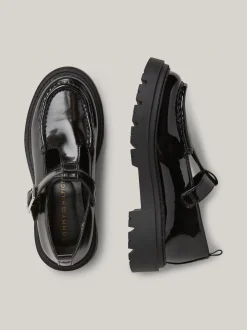 Obuwie I Akcesoria*Tommy Hilfiger Lakierowane Buty Na Podeszwie Z Protektorem BLACK