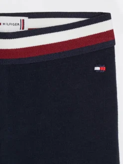 Dziewczynki|Chłopcy*Tommy Hilfiger Legginsy O Pełnej Długości Z Flagą Hilfiger DESERT SKY