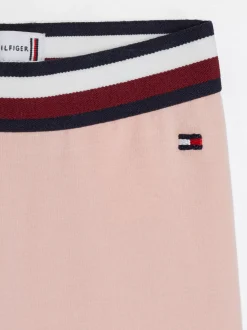 Dziewczynki|Chłopcy*Tommy Hilfiger Legginsy O Pełnej Długości Z Flagą Hilfiger SOFT ROSE