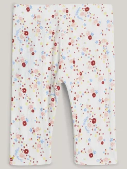 Dziewczynki|Chłopcy*Tommy Hilfiger Legginsy Z Ażurowym Wzorem ANCIENT WHITE FLOWER ALLOVER
