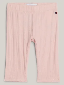 Dziewczynki|Chłopcy*Tommy Hilfiger Legginsy Z Ażurowym Wzorem SOFT ROSE