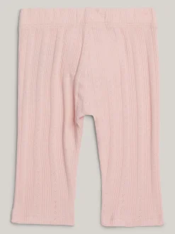 Dziewczynki|Chłopcy*Tommy Hilfiger Legginsy Z Ażurowym Wzorem SOFT ROSE
