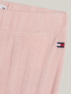 Dziewczynki|Chłopcy*Tommy Hilfiger Legginsy Z Ażurowym Wzorem SOFT ROSE
