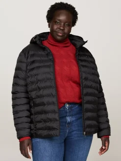 Kurtki & Płaszcze*Tommy Hilfiger Lekka Ocieplana Kurtka Curve BLACK